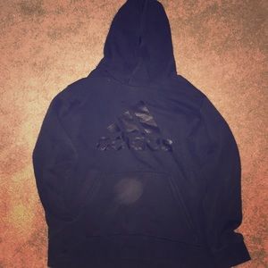 All black adidas hoodie